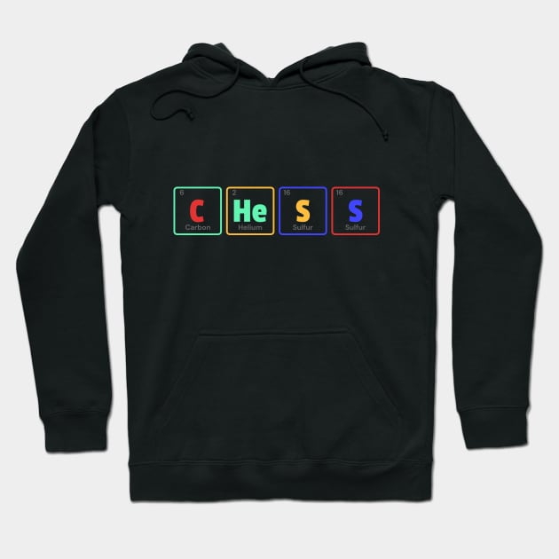 Chess Periodic Table Hoodie by TheRelaxedWolf